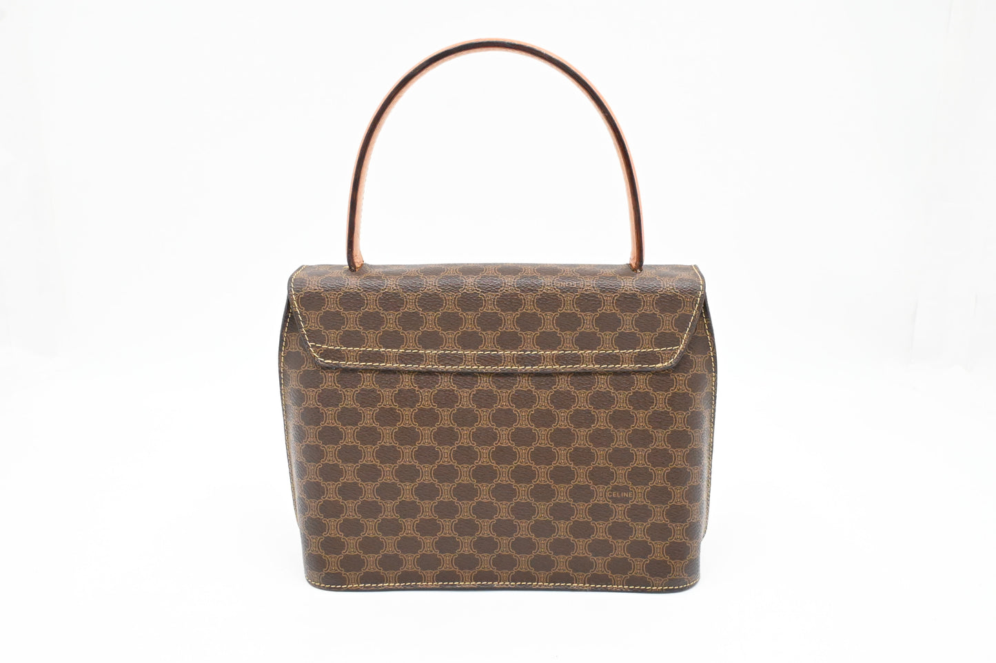 Celine Handbag in Brown Macadam Canvas
