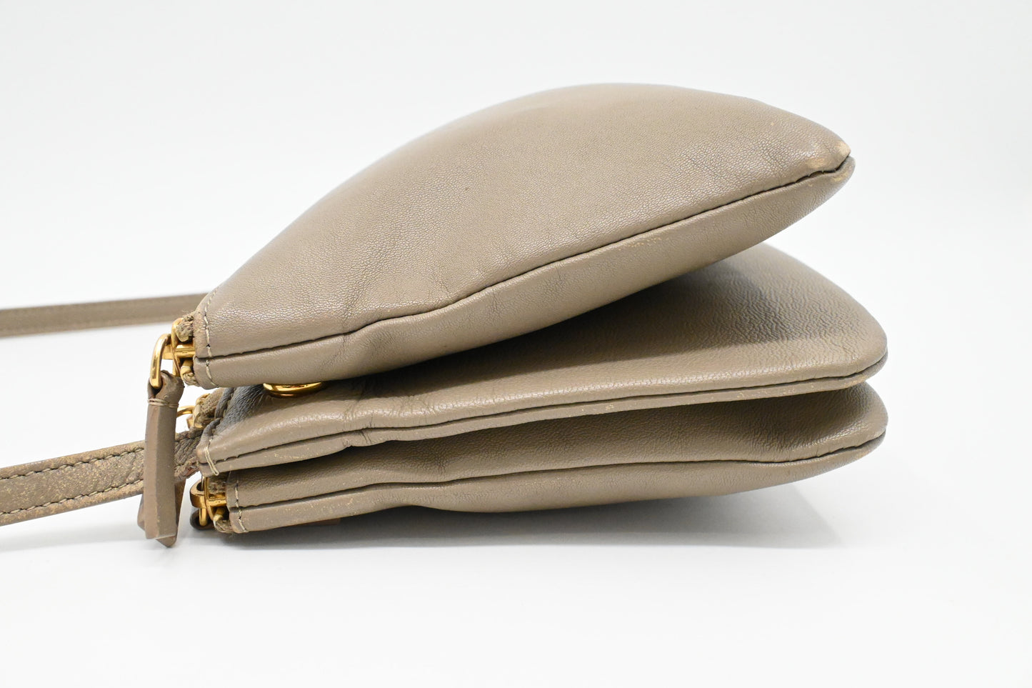 Celine Shoulder Bag in Beige Canvas