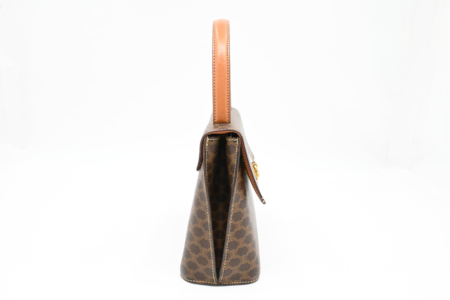 Celine Handbag in Brown Macadam Canvas