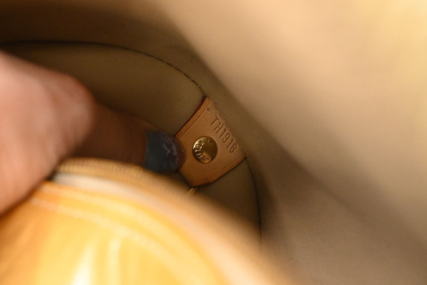 Louis Vuitton Bedford in Yellow Vernis Leather