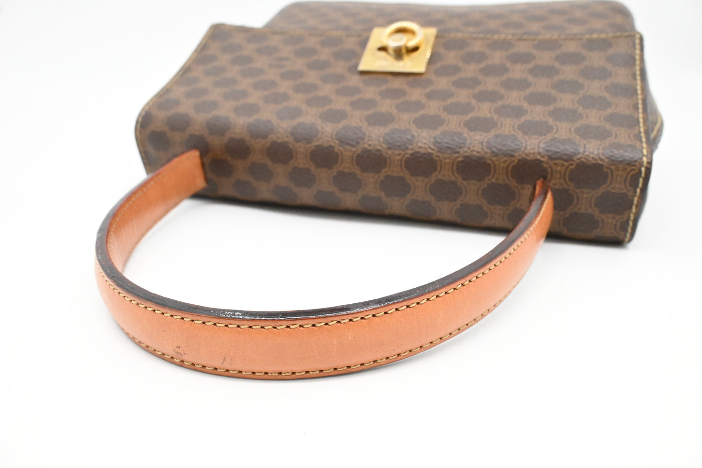 Celine Handbag in Brown Macadam Canvas