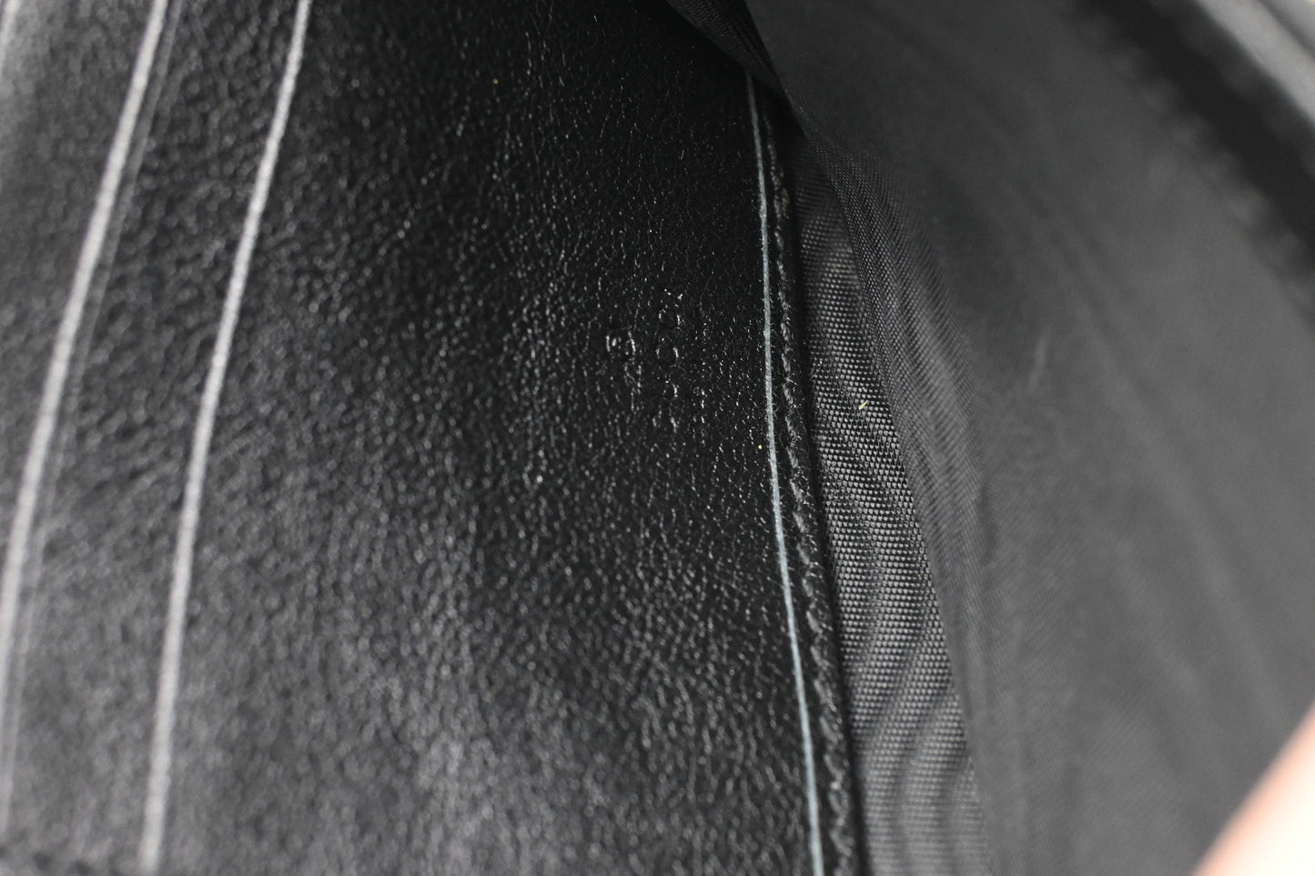 Gucci Bamboo Wallet on Chain in Black Leather