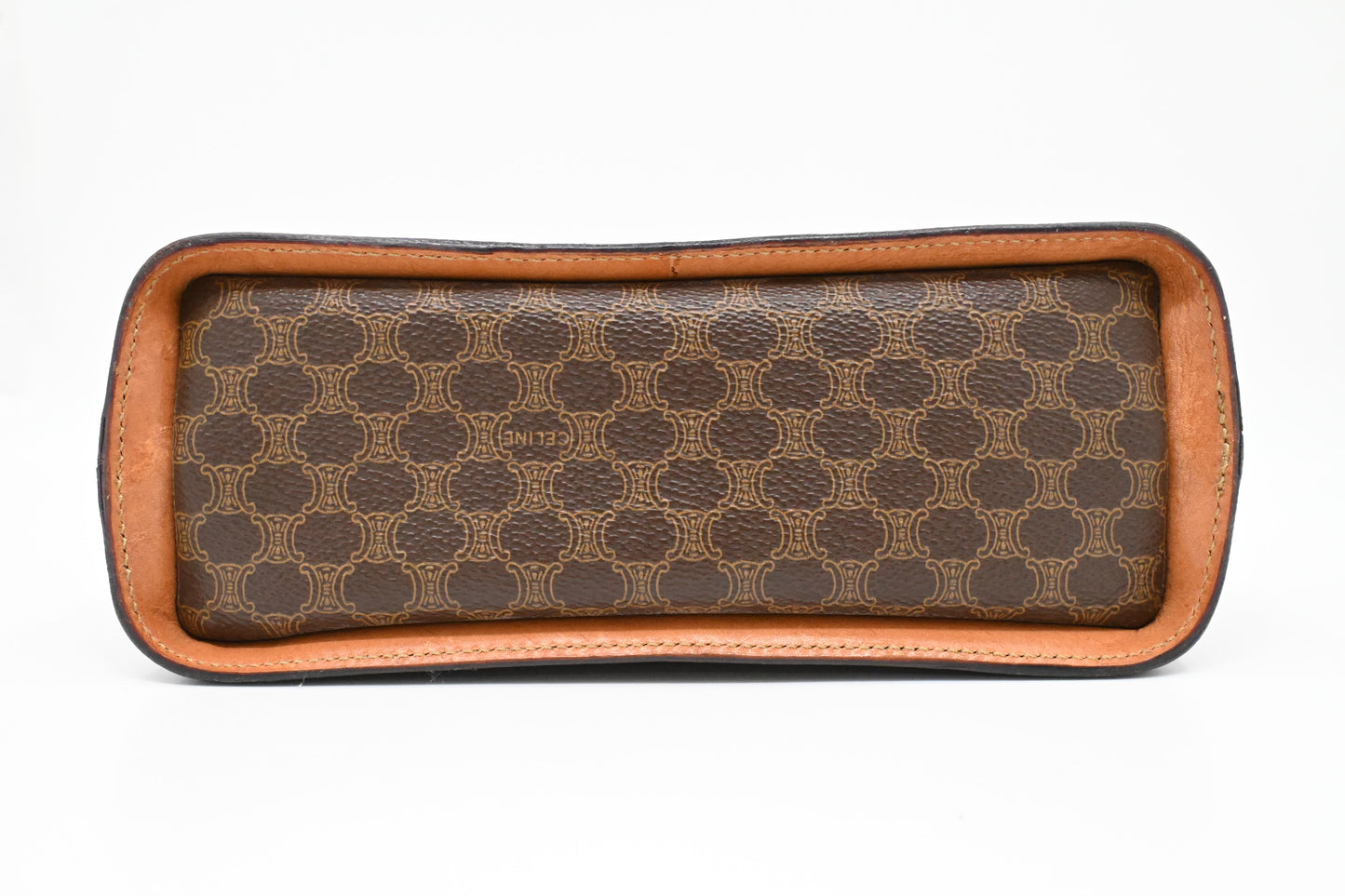 Celine Handbag in Brown Macadam Canvas