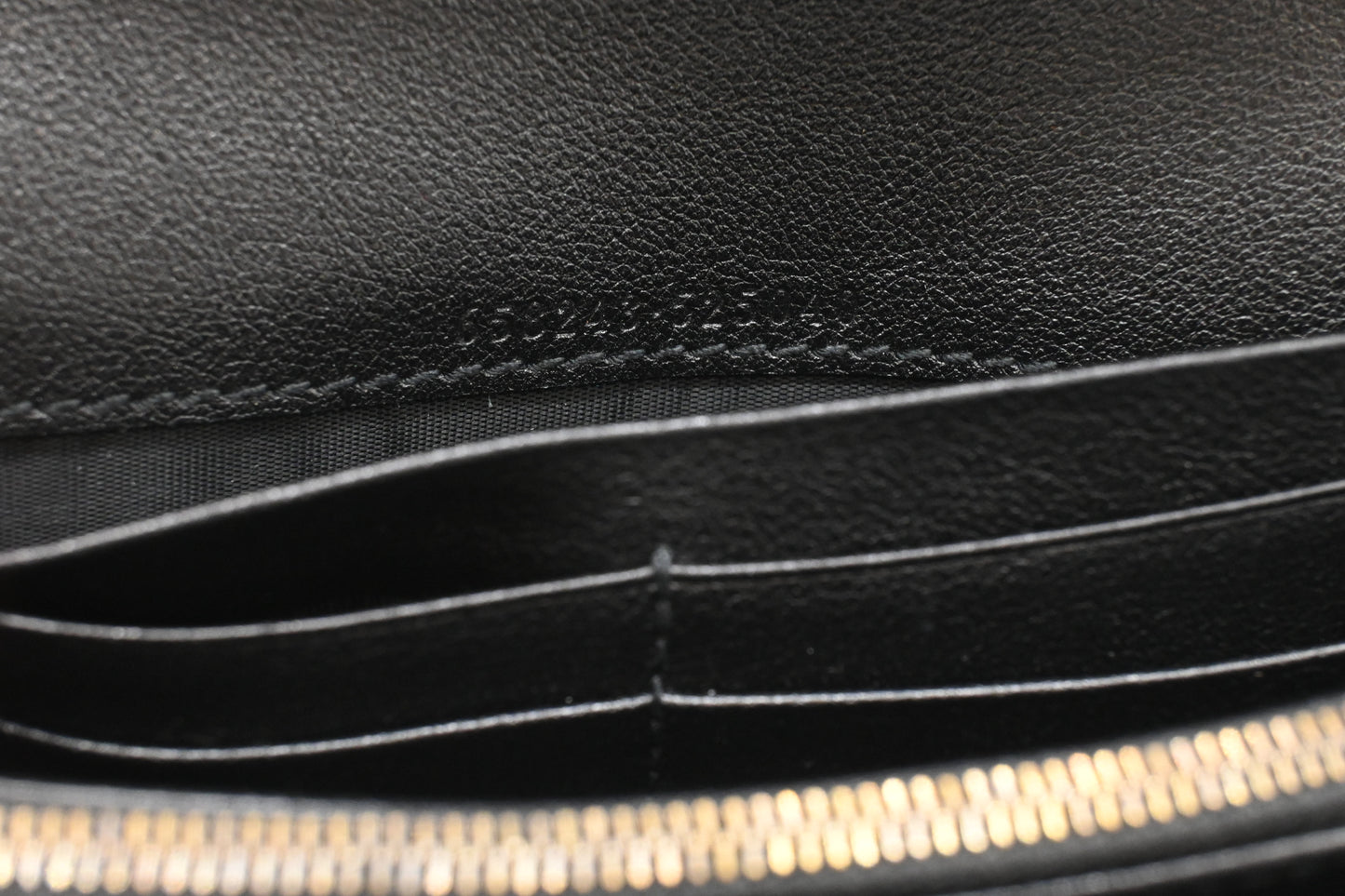 Gucci Bamboo Wallet on Chain in Black Leather