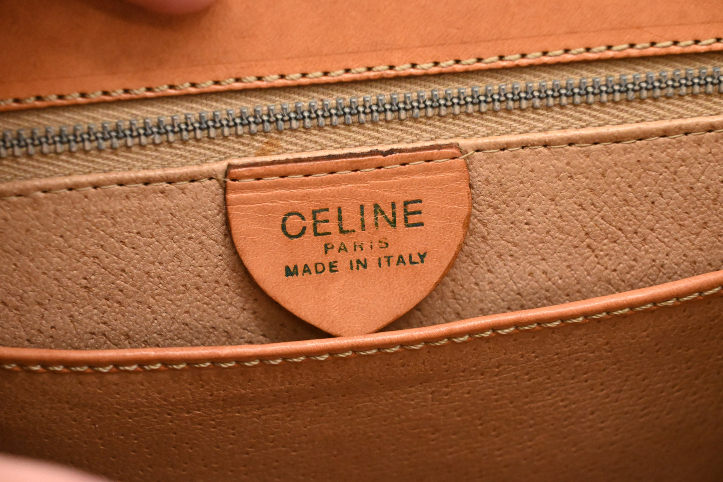 Celine Handbag in Brown Macadam Canvas