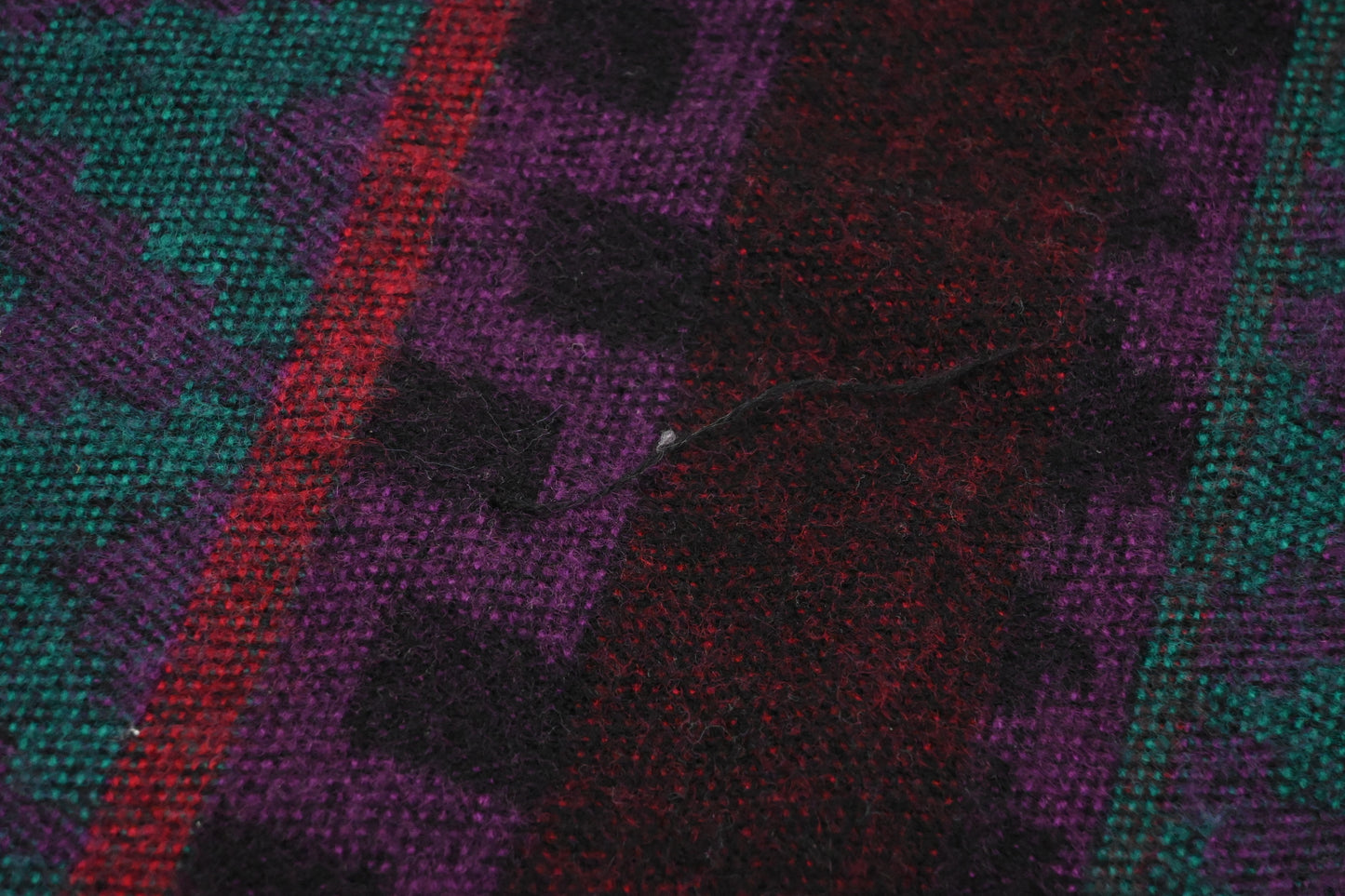Fendi Scarf in Teal, Purple and Red Acrylic