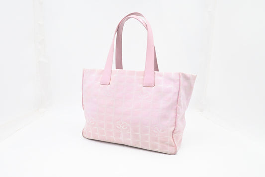 Chanel New Travel Line Tote in Pink Canvas