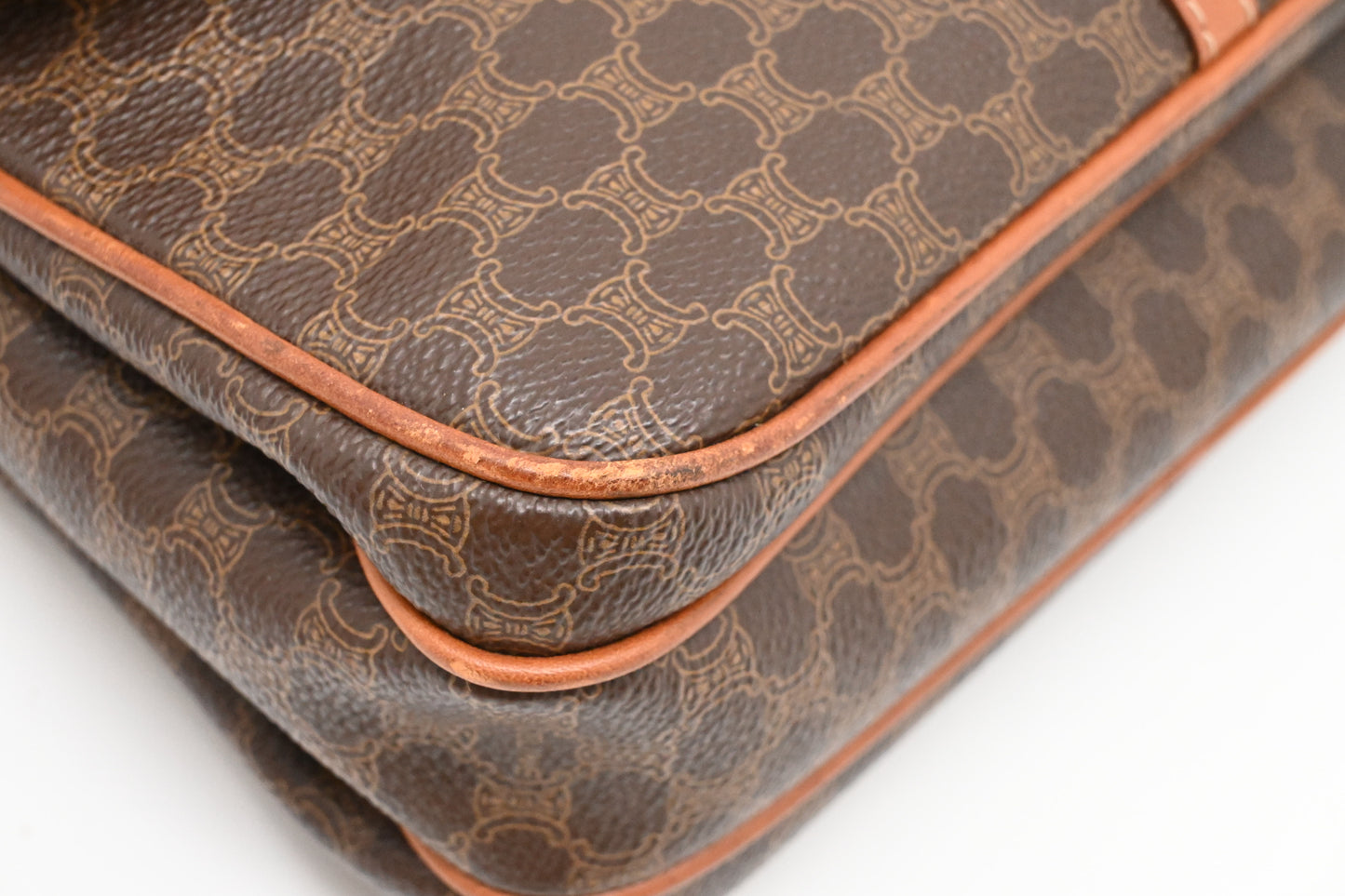 Celine Crossbody Bag in Brown Macadam Canvas