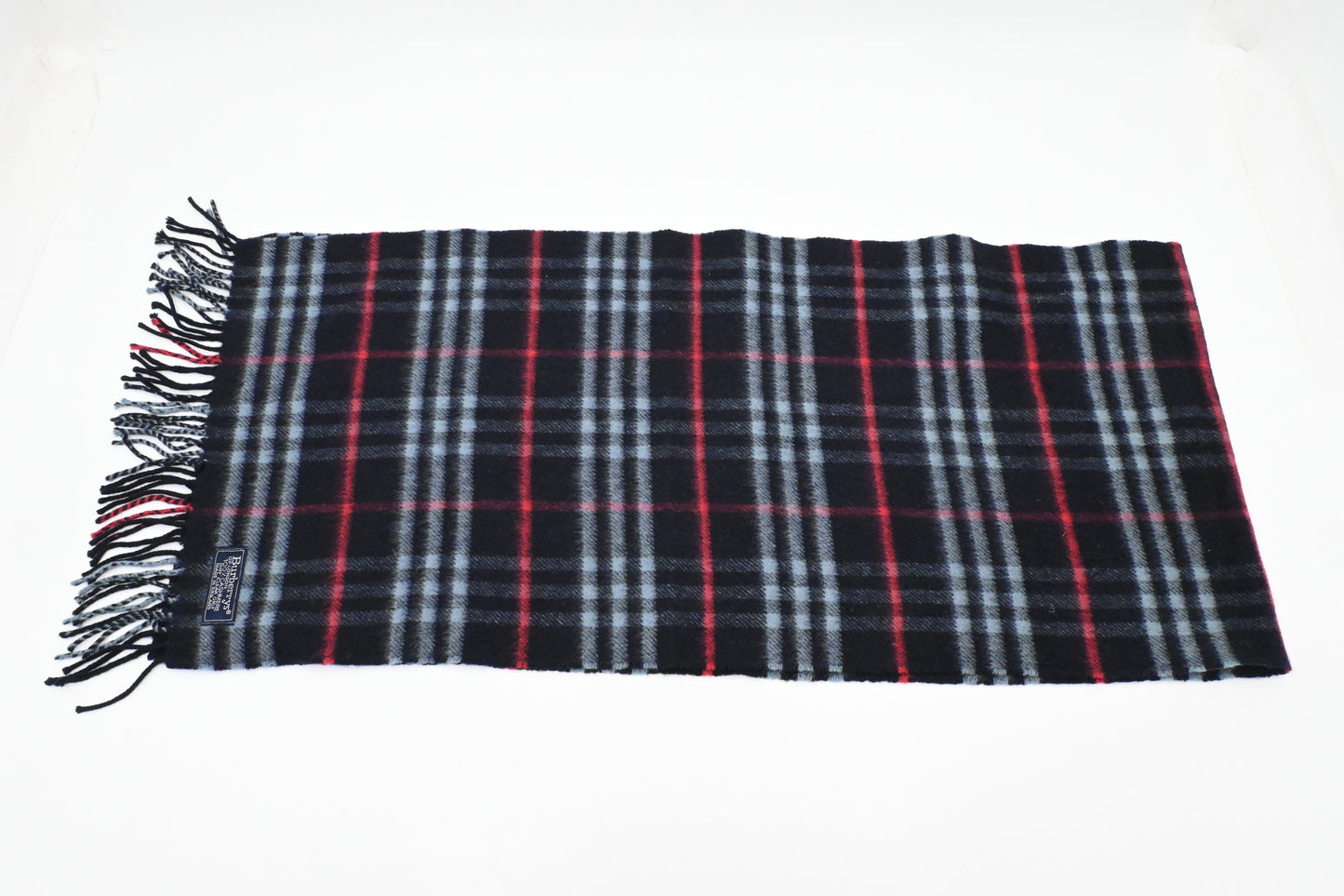 Burberry Scarf in Navy Blue Cashmere