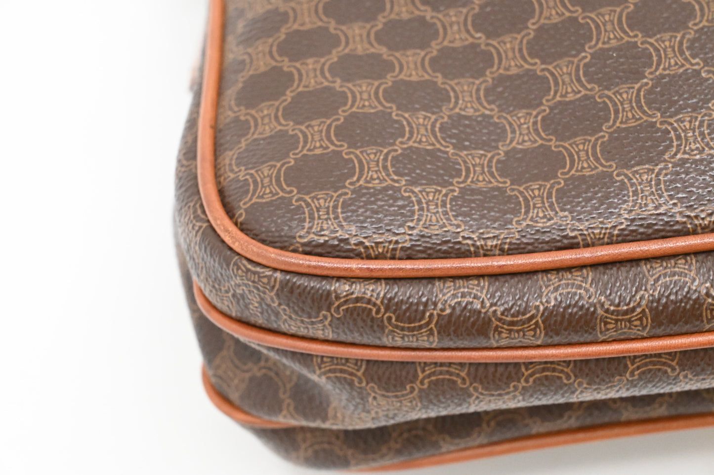 Celine Crossbody Bag in Brown Macadam Canvas