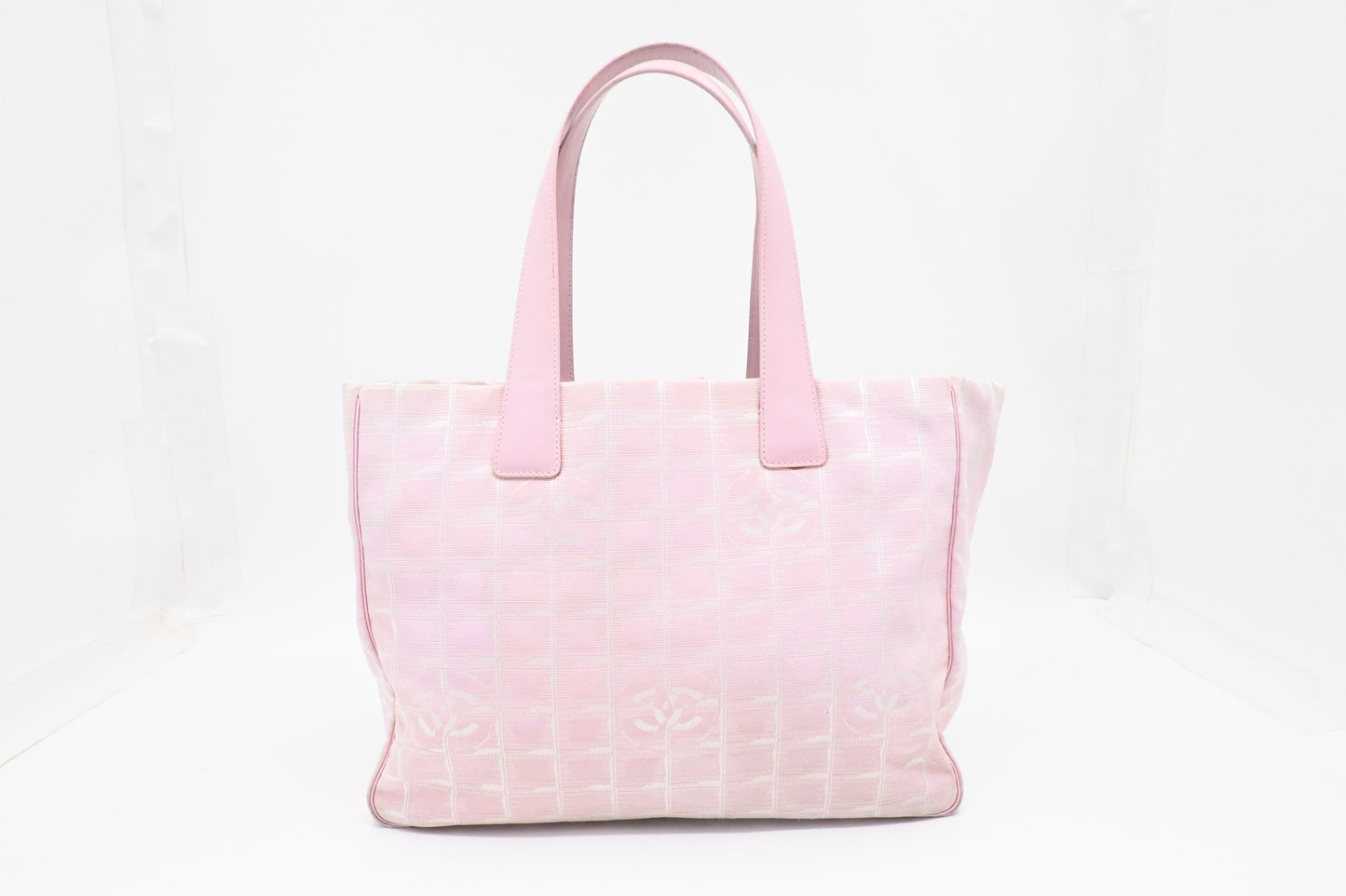 Chanel New Travel Line Tote in Pink Canvas