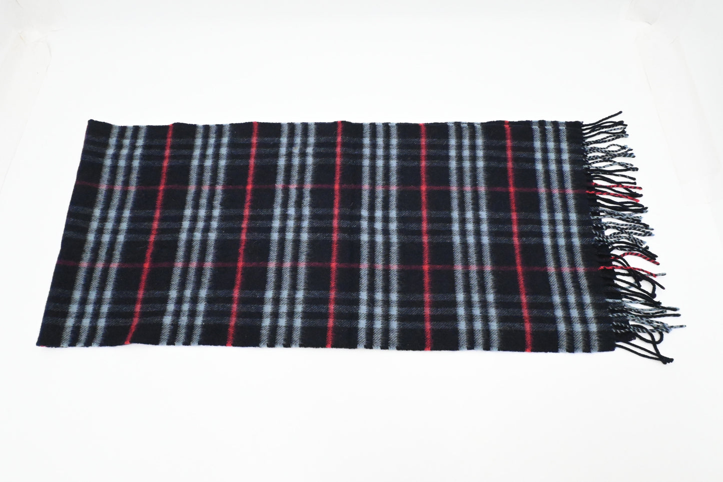 Burberry Scarf in Navy Blue Cashmere