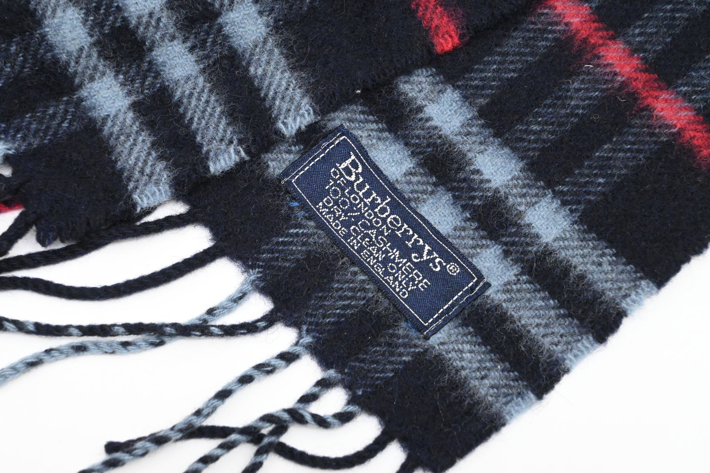 Burberry Scarf in Navy Blue Cashmere