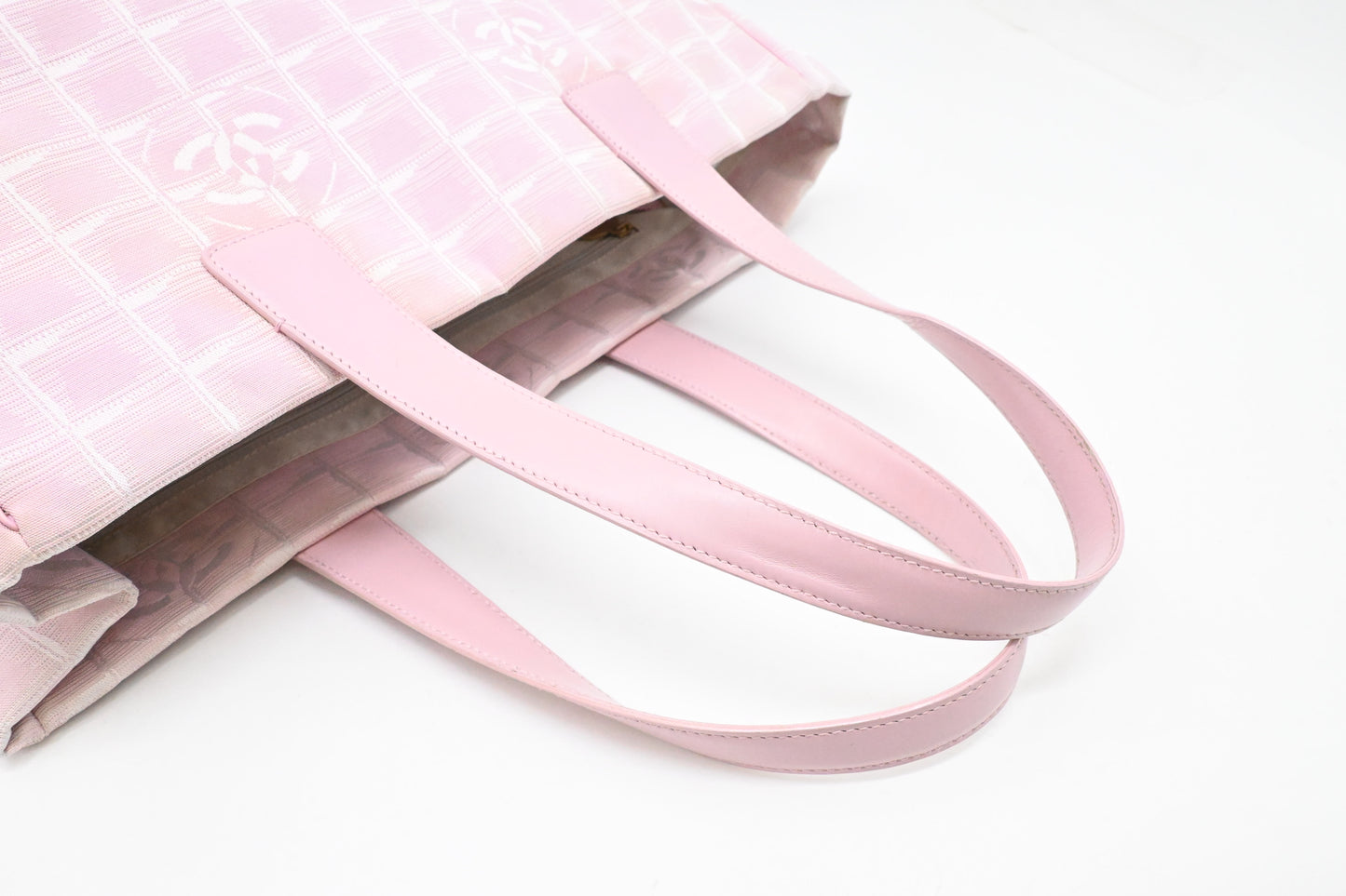 Chanel New Travel Line Tote in Pink Canvas