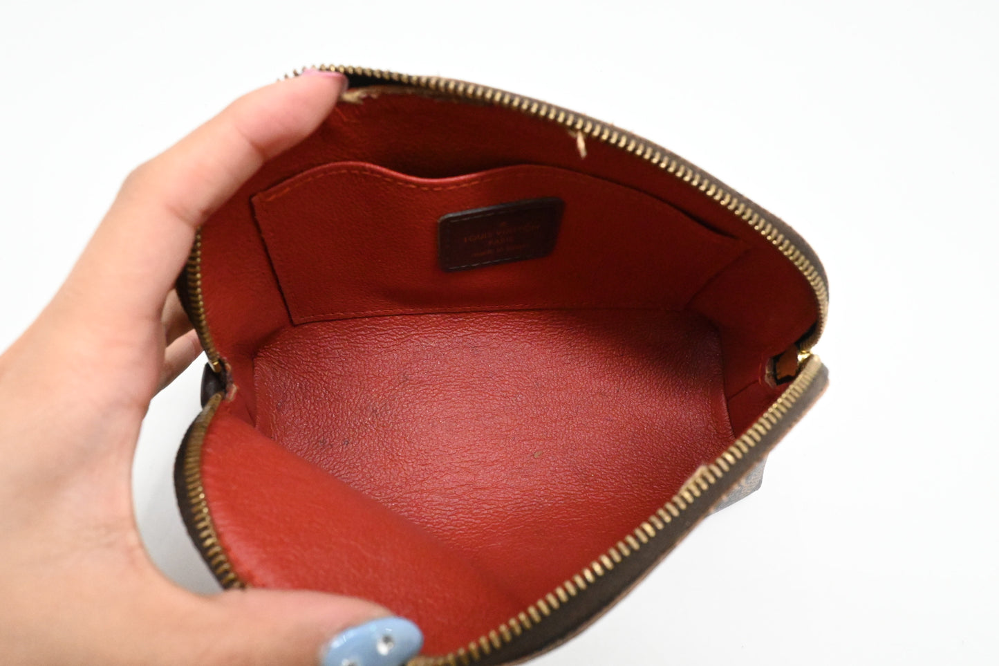 Louis Vuitton Pochette Cosmetique in Damier Ebene Canvas