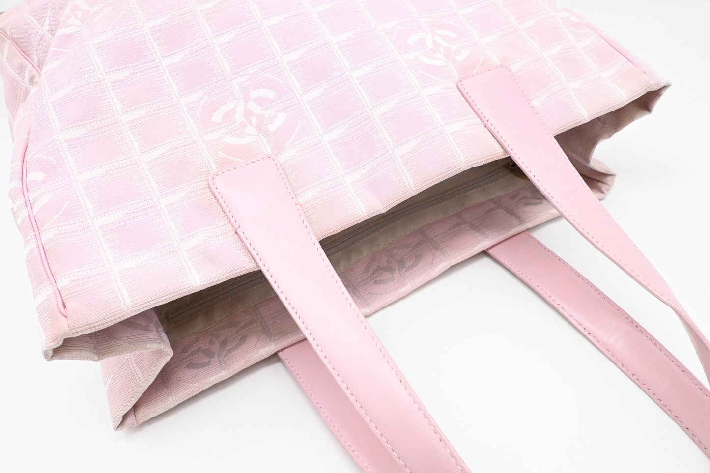 Chanel New Travel Line Tote in Pink Canvas