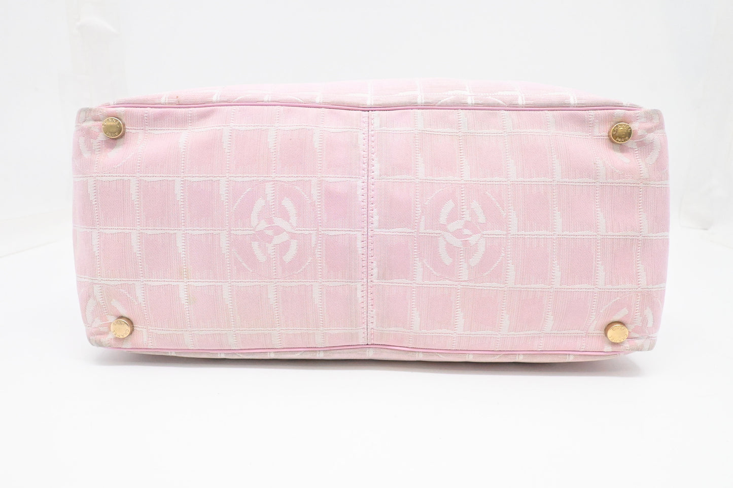 Chanel New Travel Line Tote in Pink Canvas
