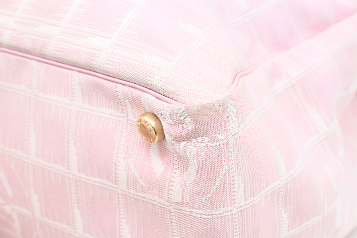 Chanel New Travel Line Tote in Pink Canvas
