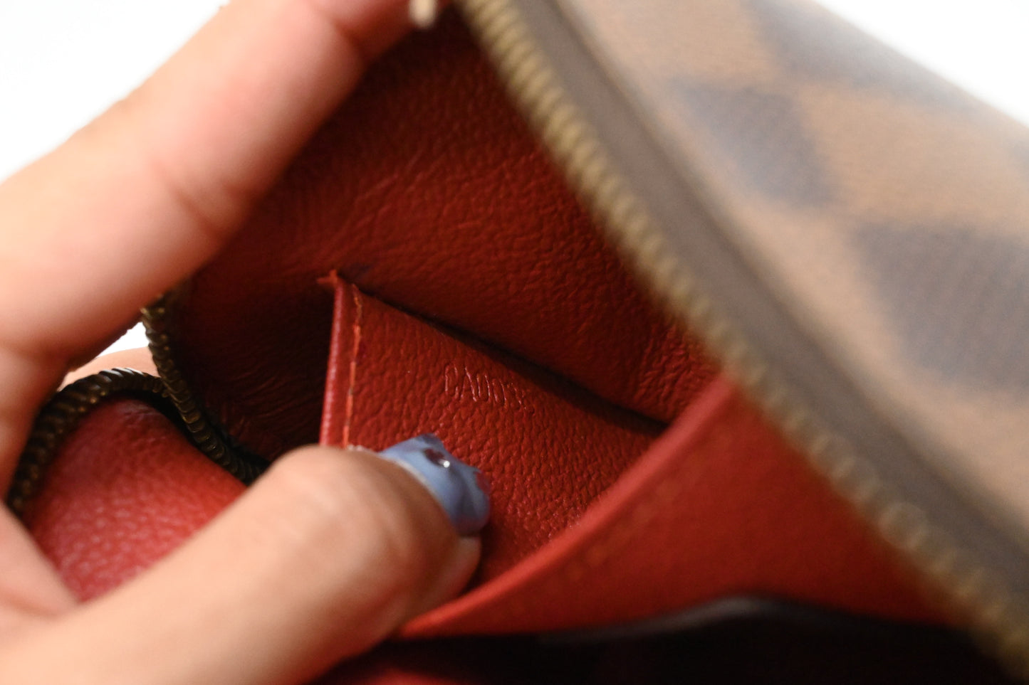 Louis Vuitton Pochette Cosmetique in Damier Ebene Canvas