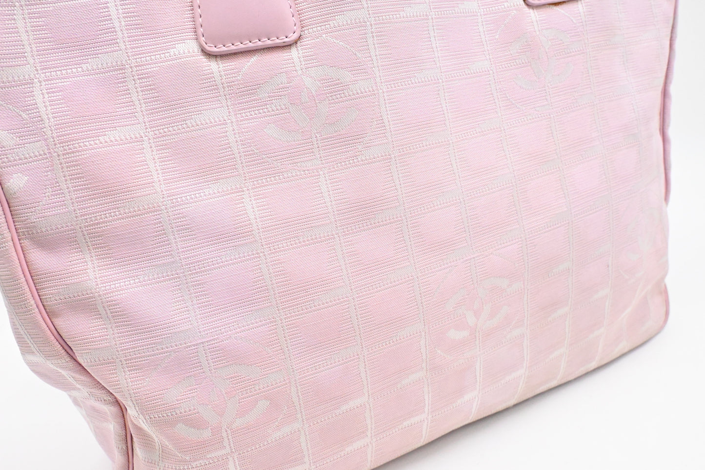 Chanel New Travel Line Tote in Pink Canvas