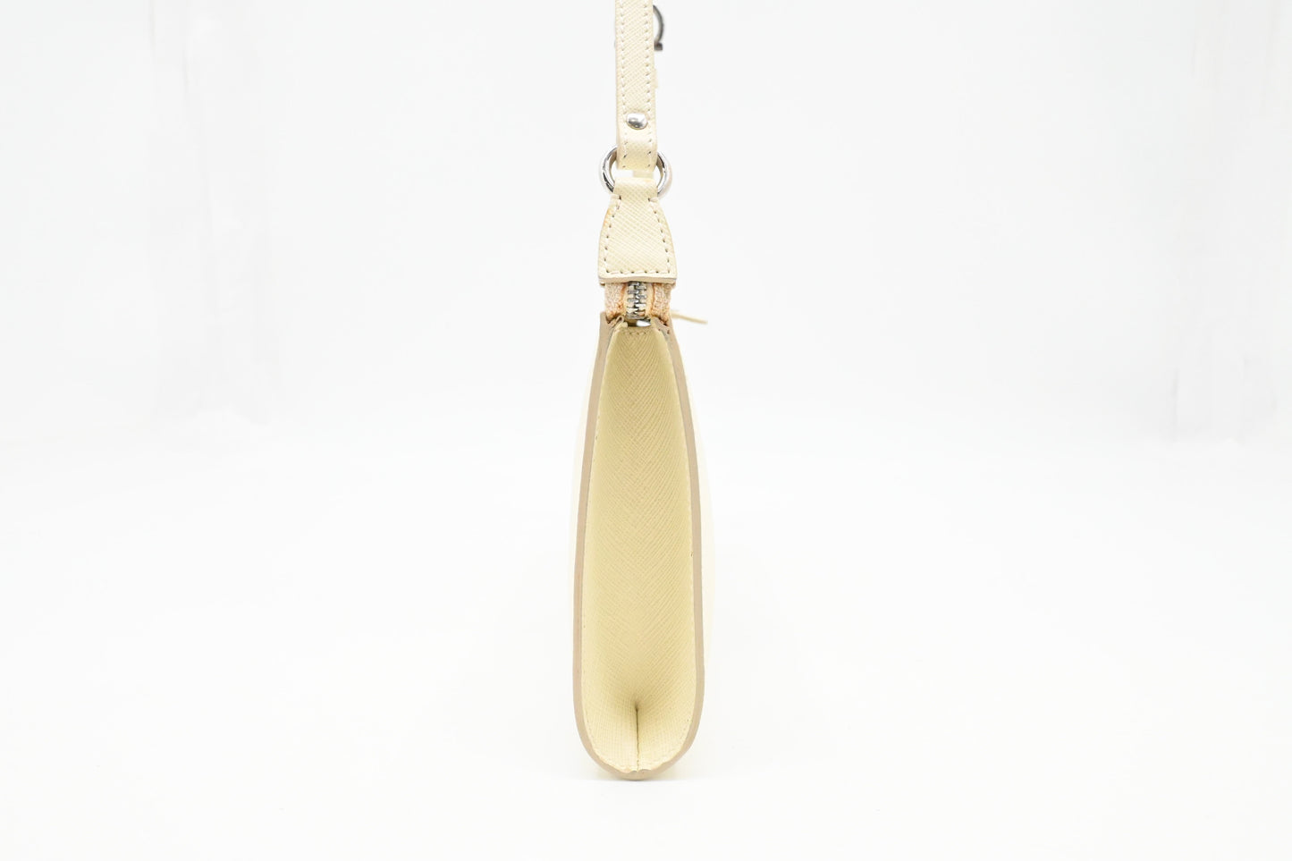Ferragamo Shoulder Pouch in White Leather