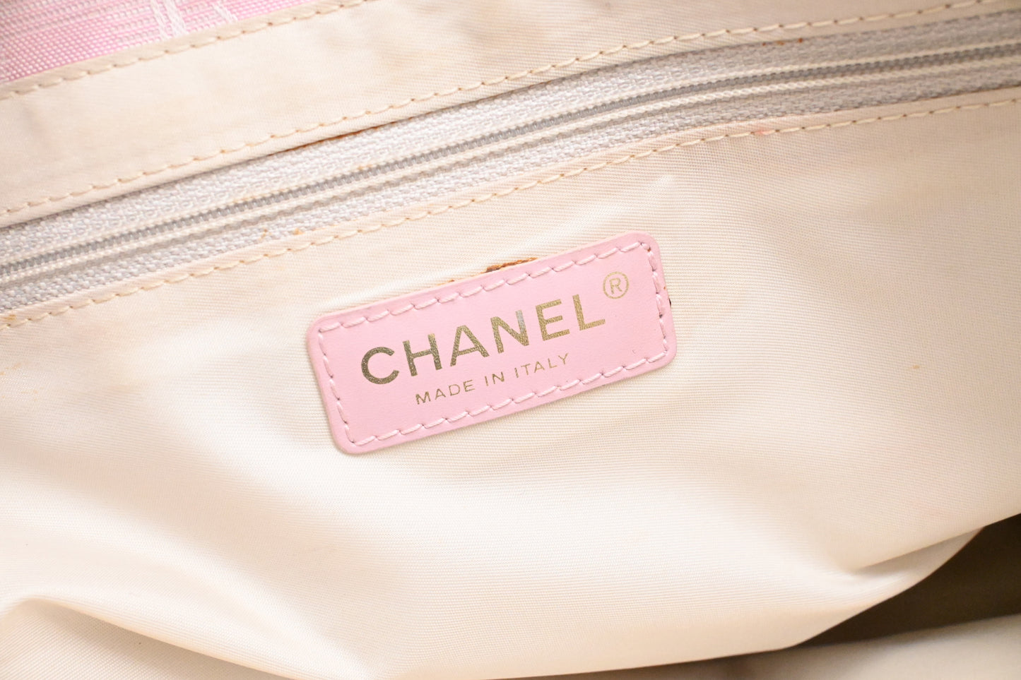 Chanel New Travel Line Tote in Pink Canvas