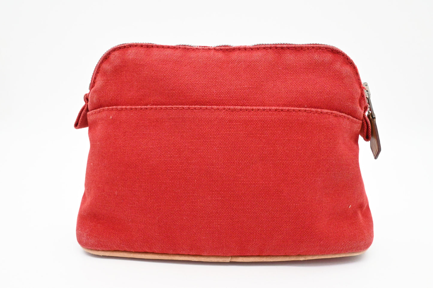 Hermes Bolide Pouch 20 in Red Canvas