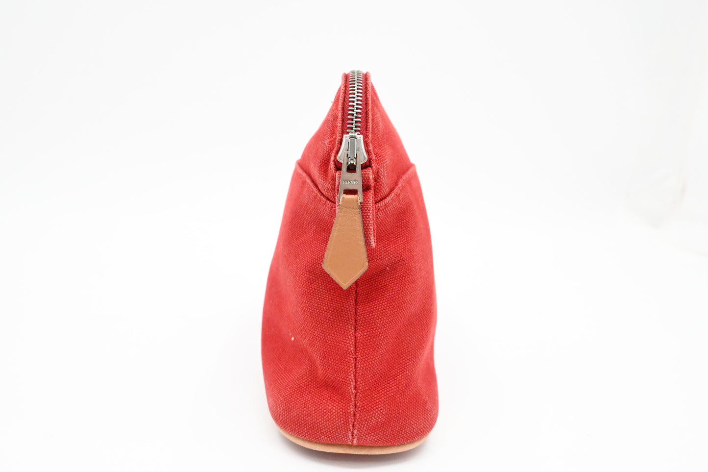 Hermes Bolide Pouch 20 in Red Canvas