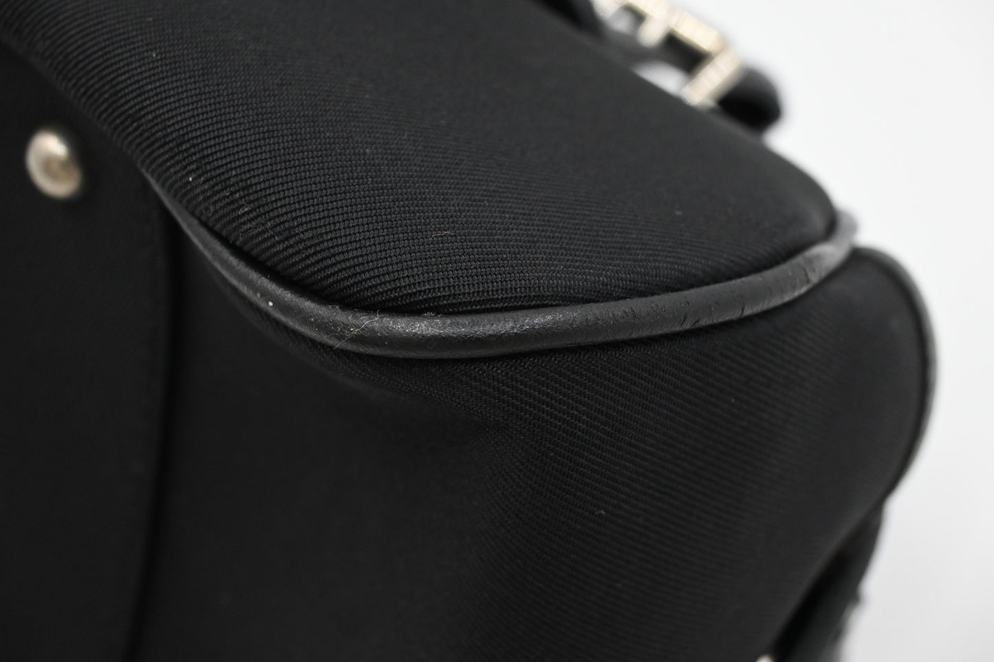 Burberry Mini Boston Bag in Black Nylon