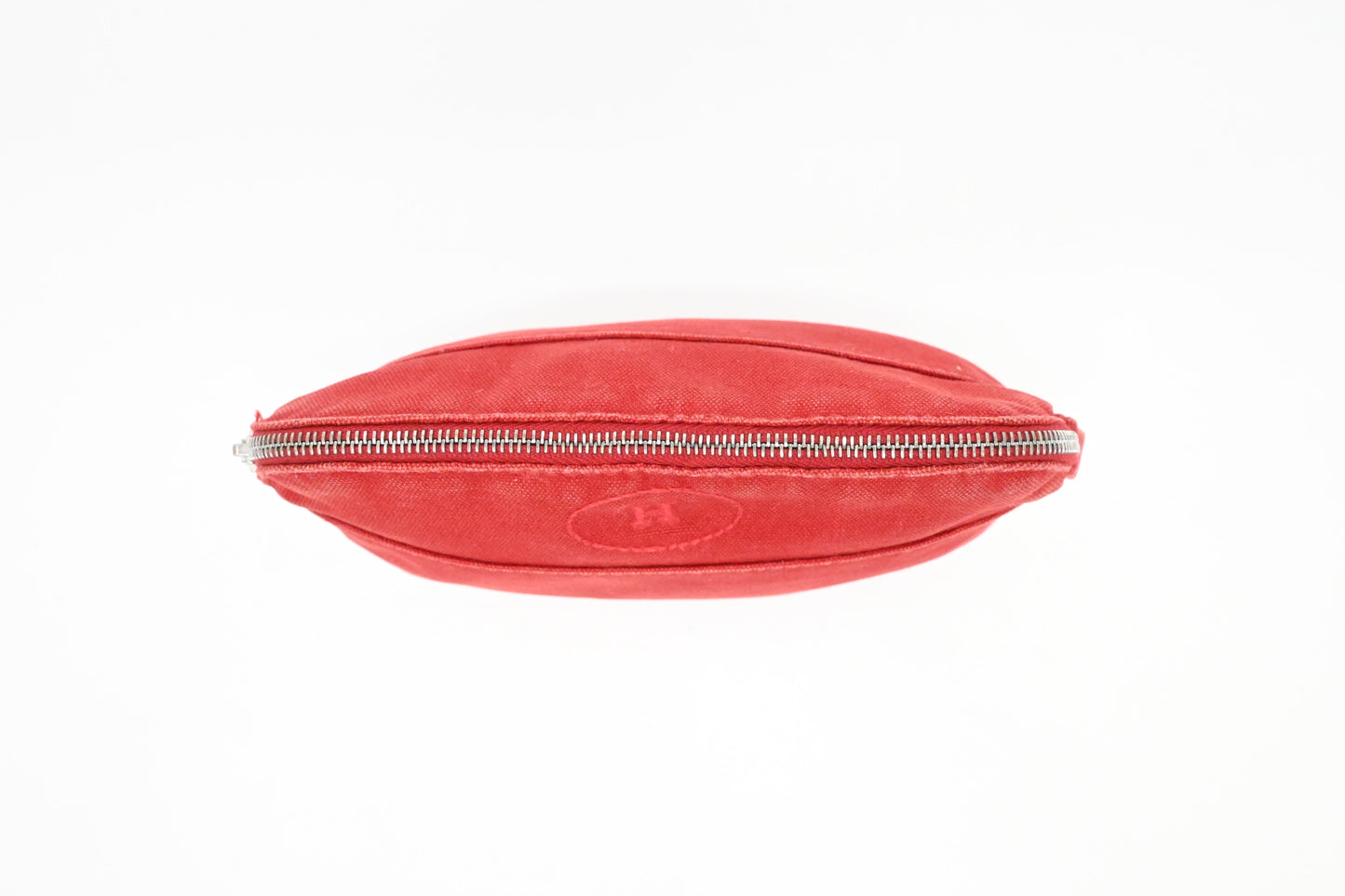 Hermes Bolide Pouch 20 in Red Canvas