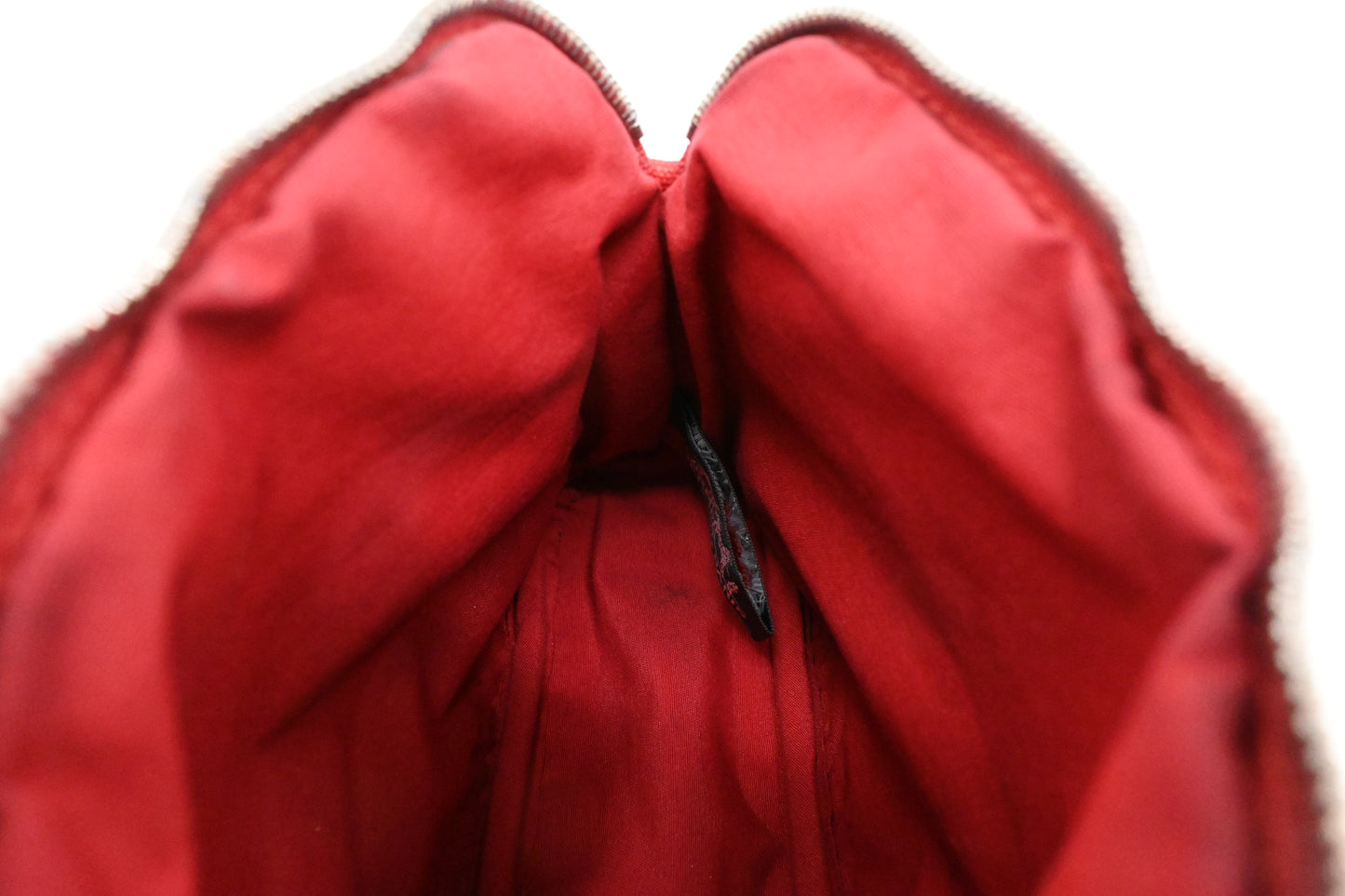 Hermes Bolide Pouch 20 in Red Canvas