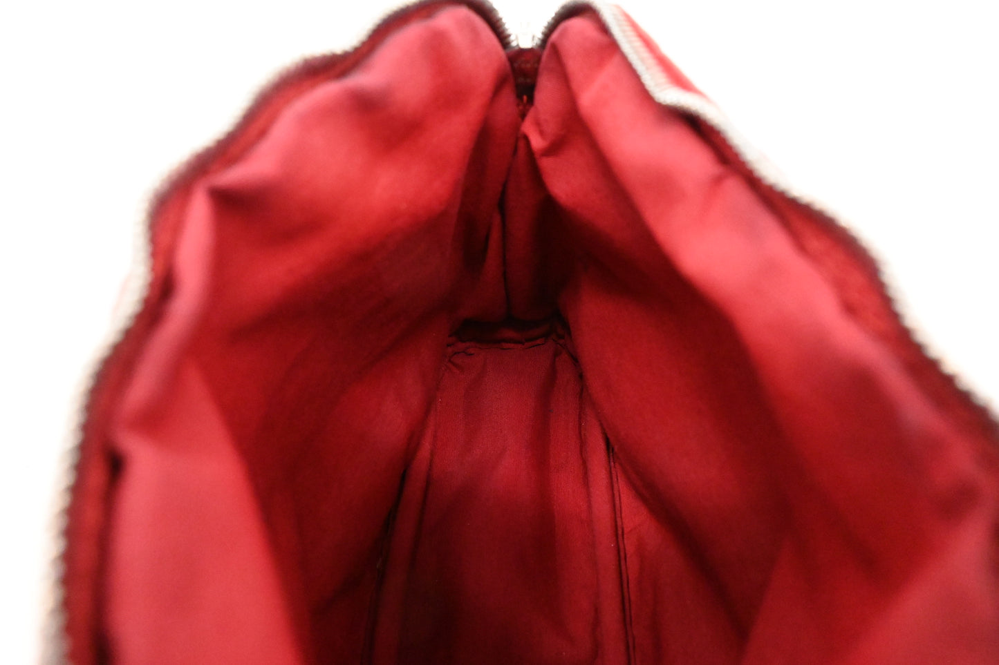 Hermes Bolide Pouch 20 in Red Canvas