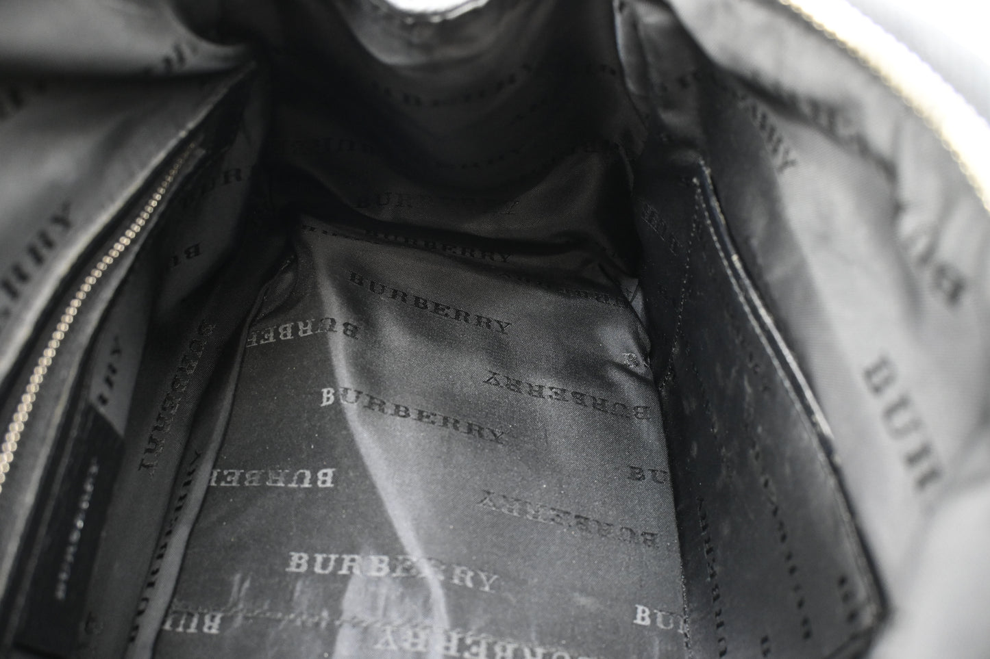 Burberry Mini Boston Bag in Black Nylon