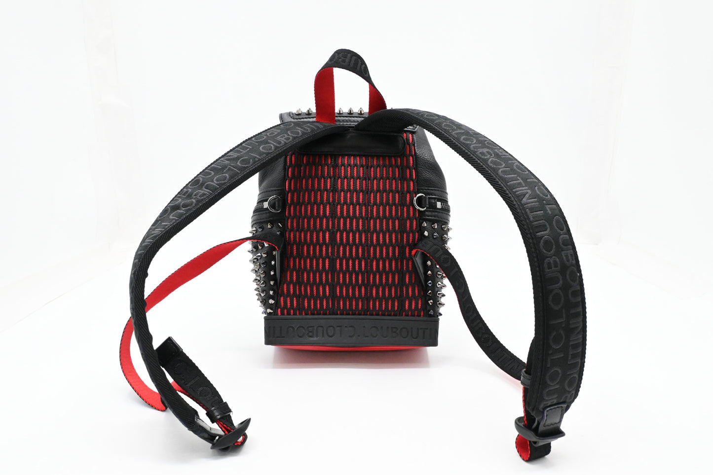 Louboutin Backpack in Black Studded Leather