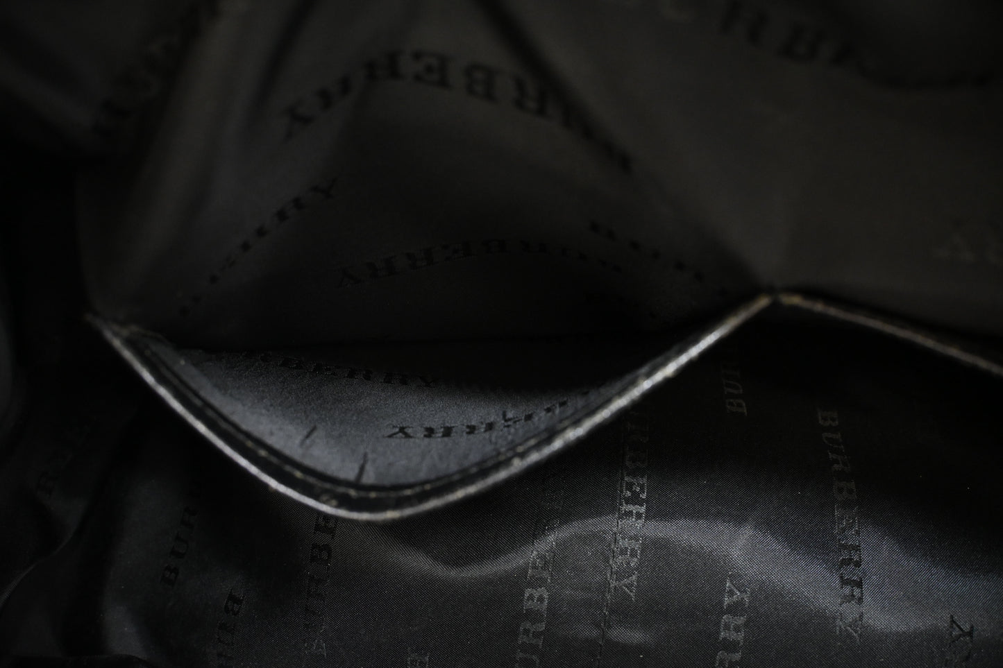 Burberry Mini Boston Bag in Black Nylon