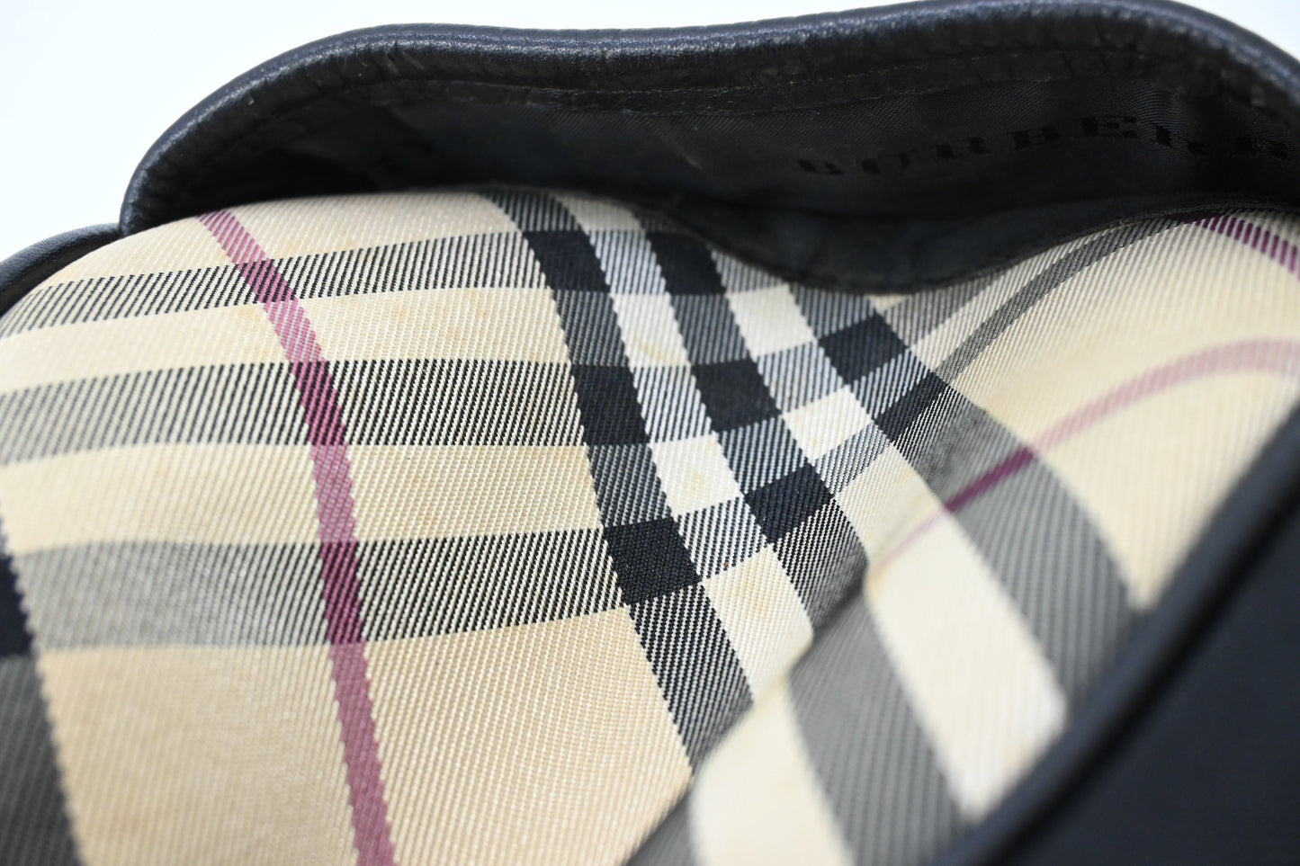 Burberry Mini Boston Bag in Black Nylon