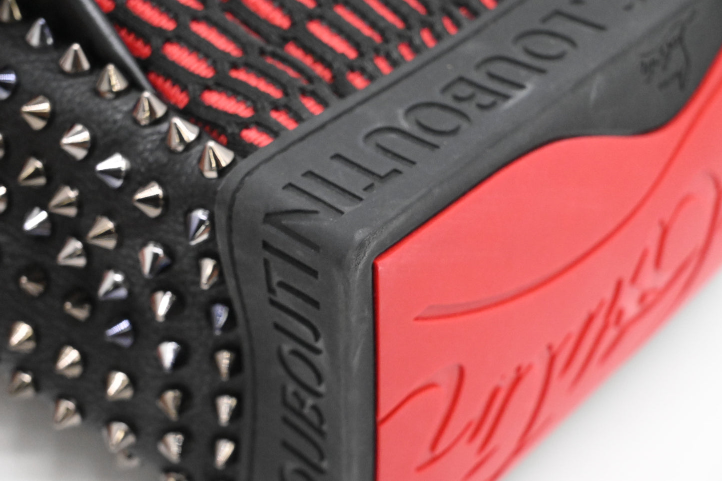 Louboutin Backpack in Black Studded Leather