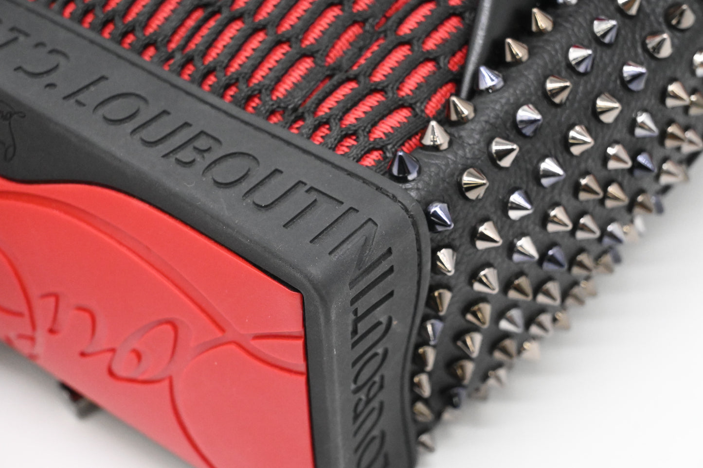 Louboutin Backpack in Black Studded Leather