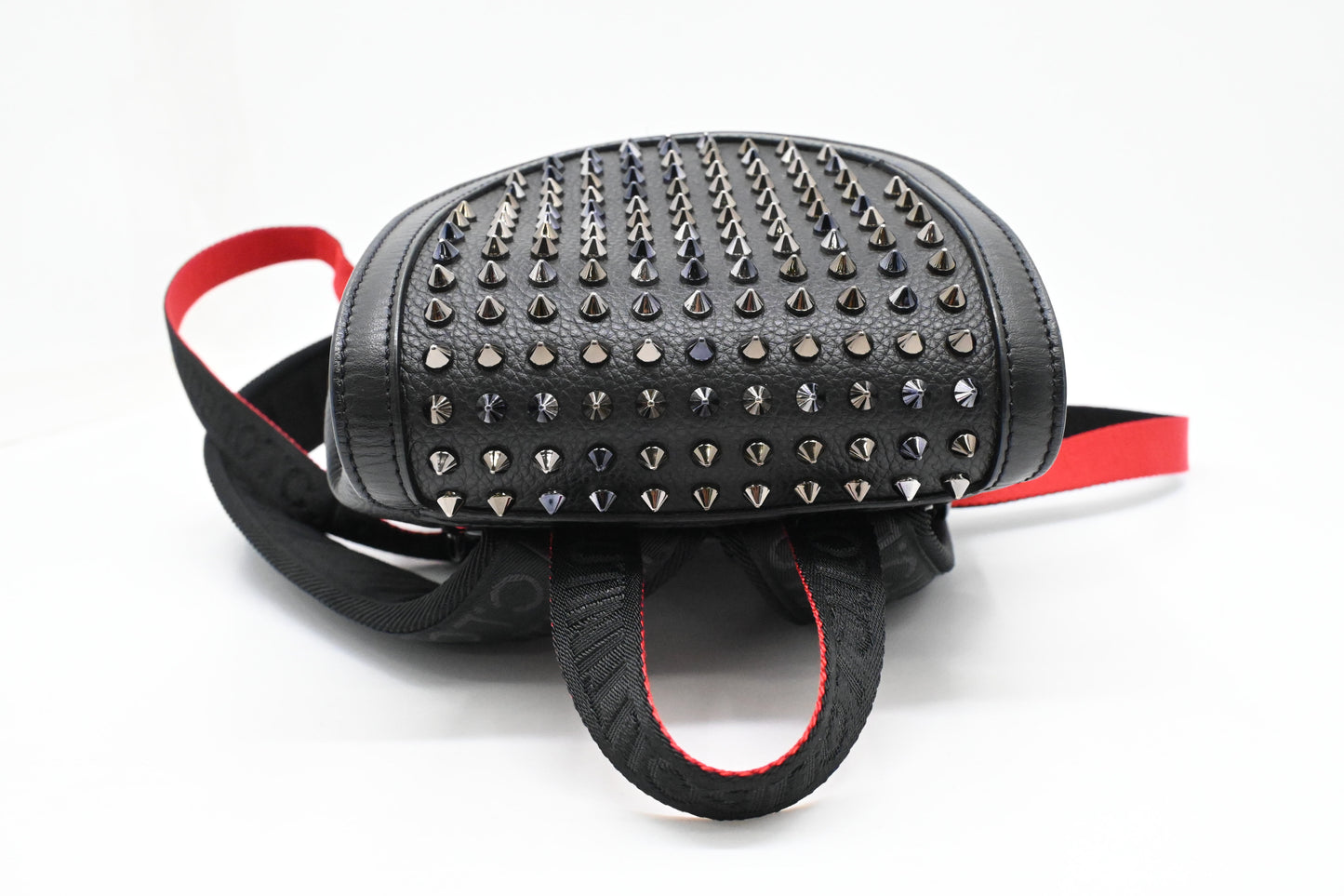 Louboutin Backpack in Black Studded Leather
