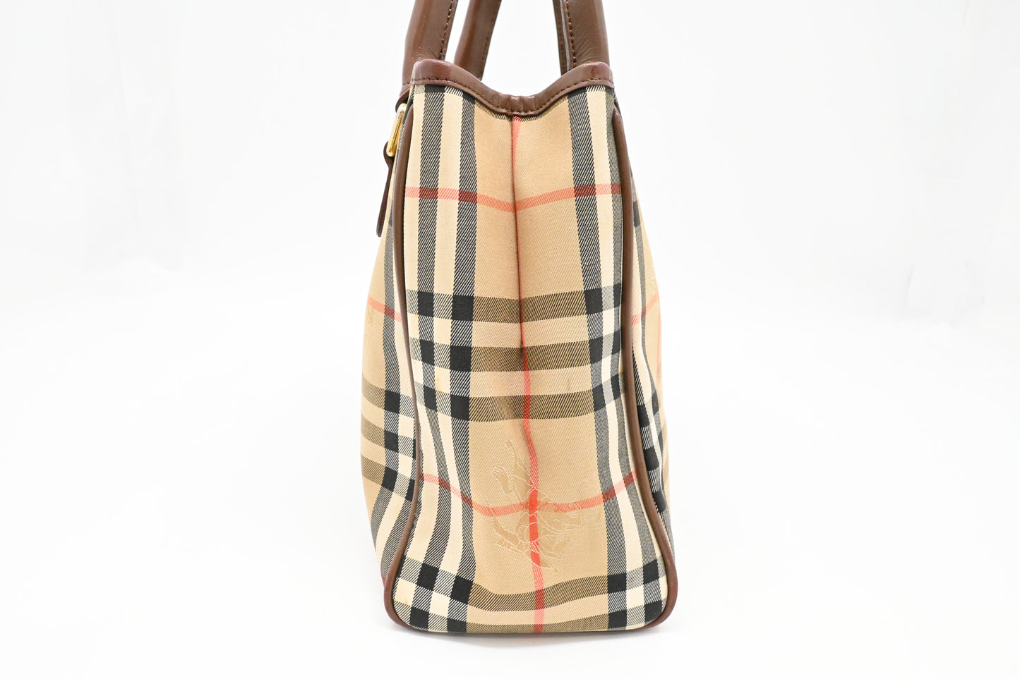 Burberry Handbag in Brown Check Canvas