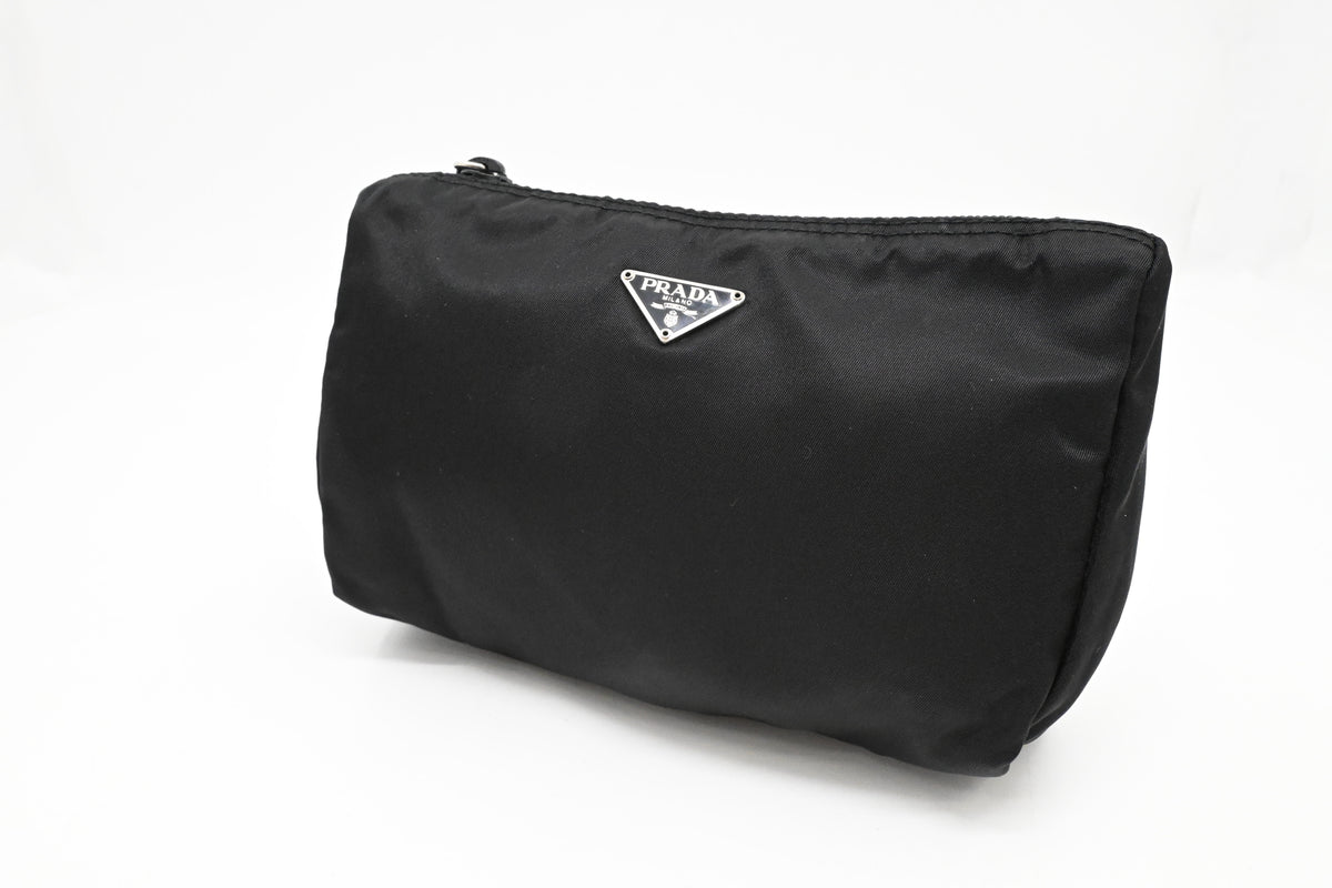 Prada Pouch in Black Nylon Canvas