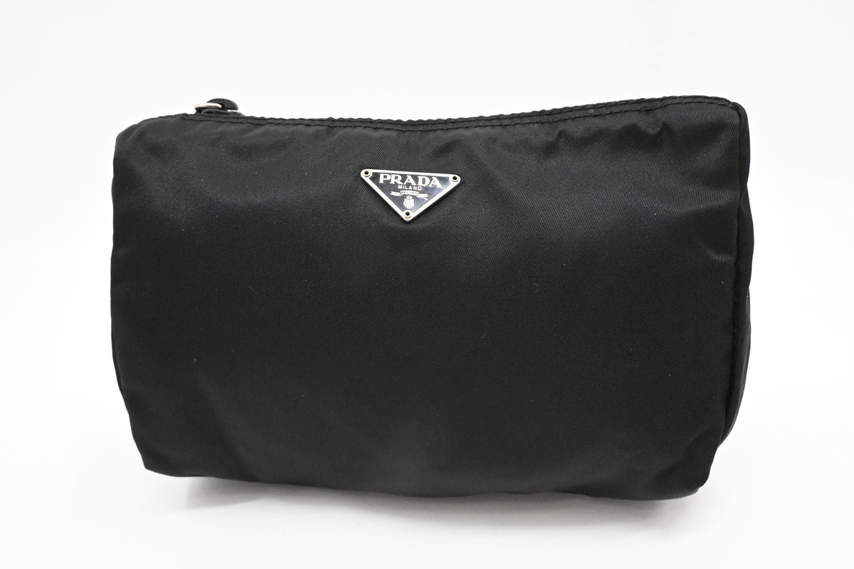 Prada Pouch in Black Nylon Canvas