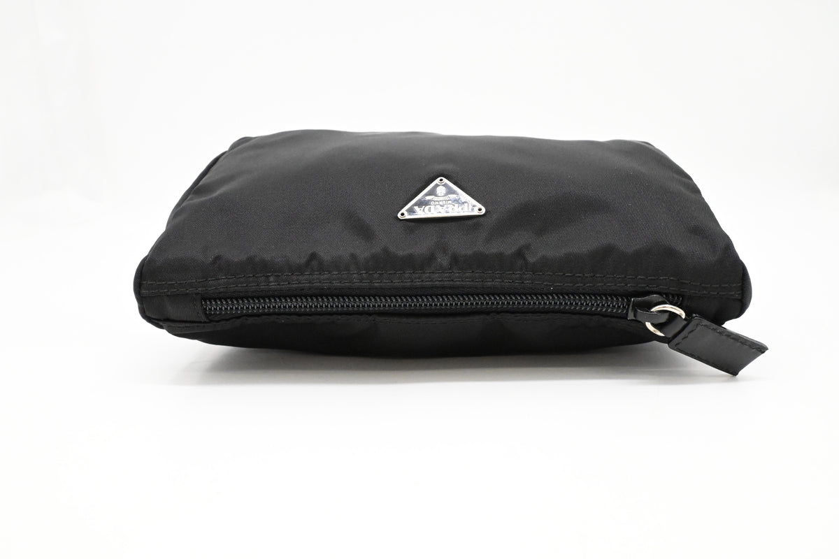 Prada Pouch in Black Nylon Canvas