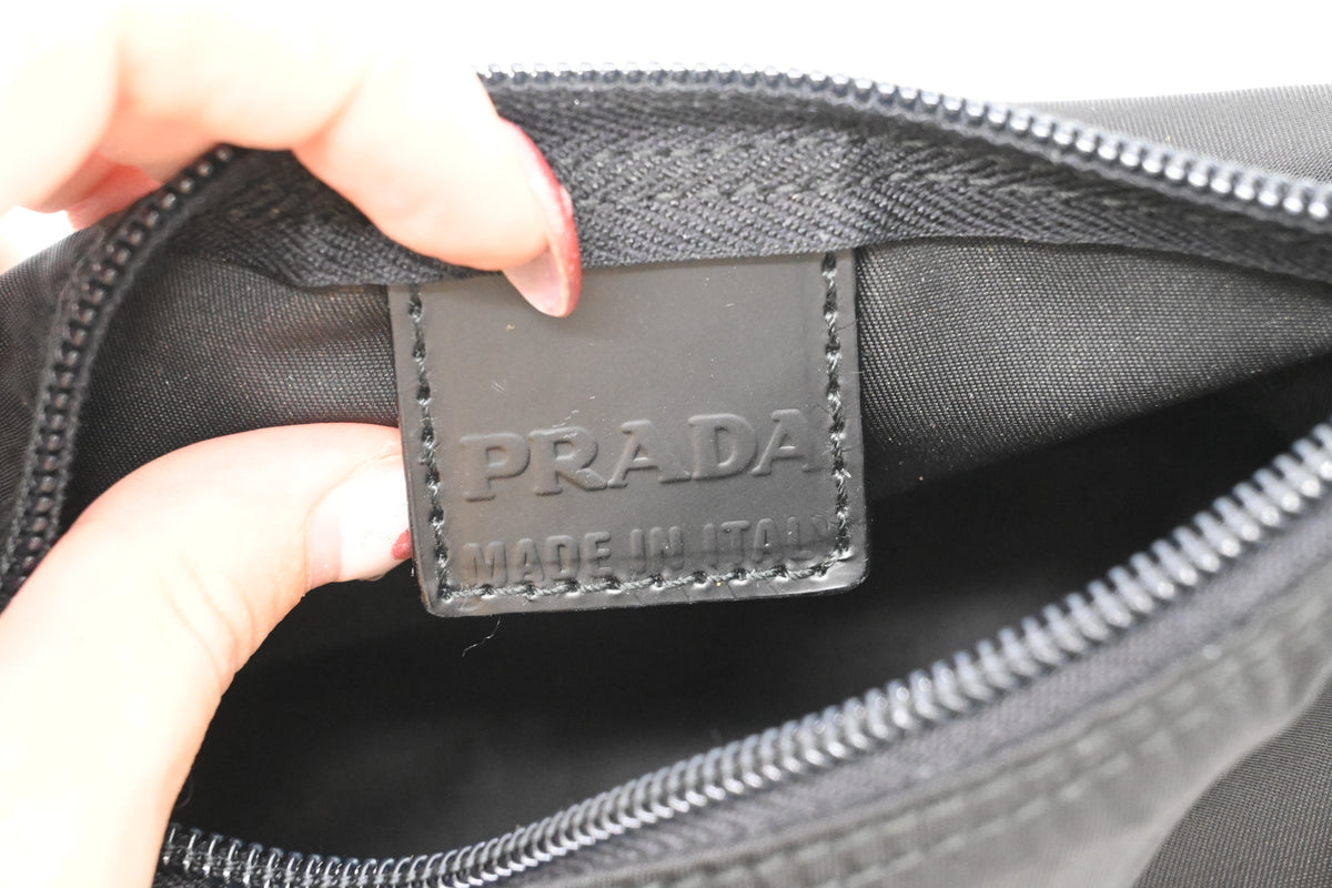 Prada Pouch in Black Nylon Canvas