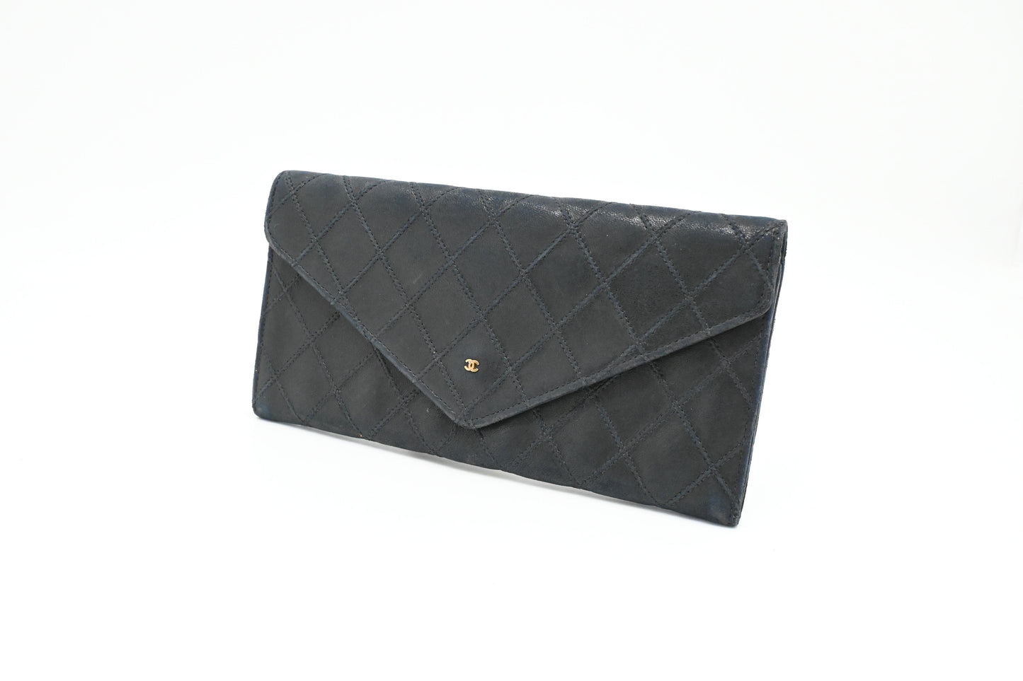 Chanel Long Wallet in Black Leather