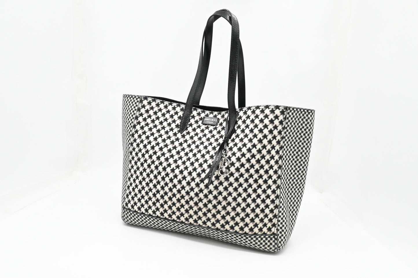 Jimmy Choo Laylin Tote in Star Houndstooth Wool
