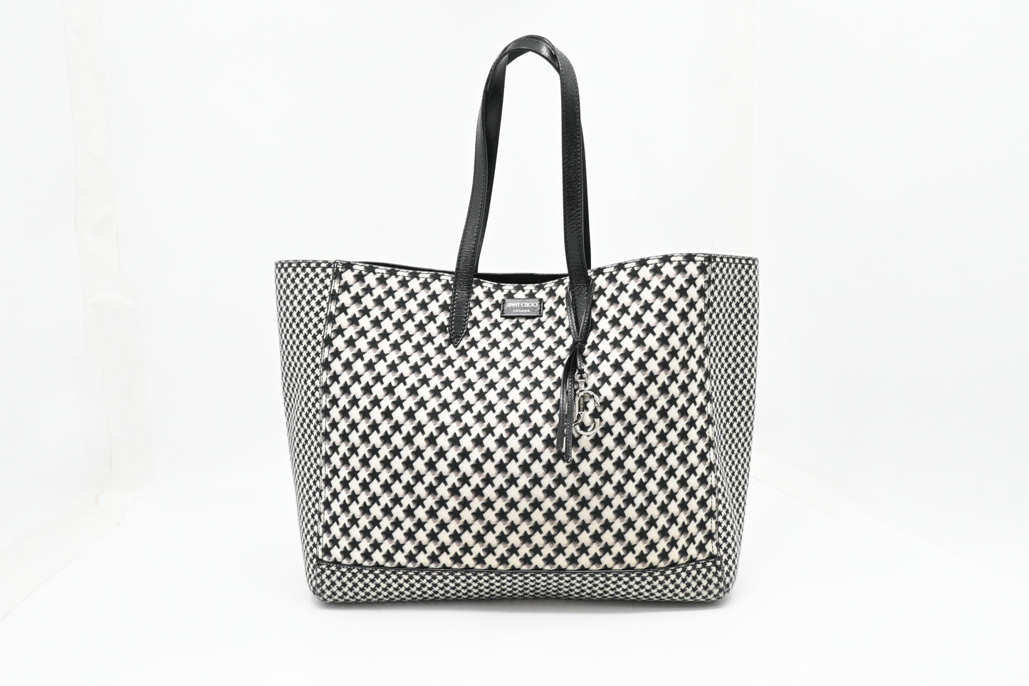 Jimmy Choo Laylin Tote in Star Houndstooth Wool