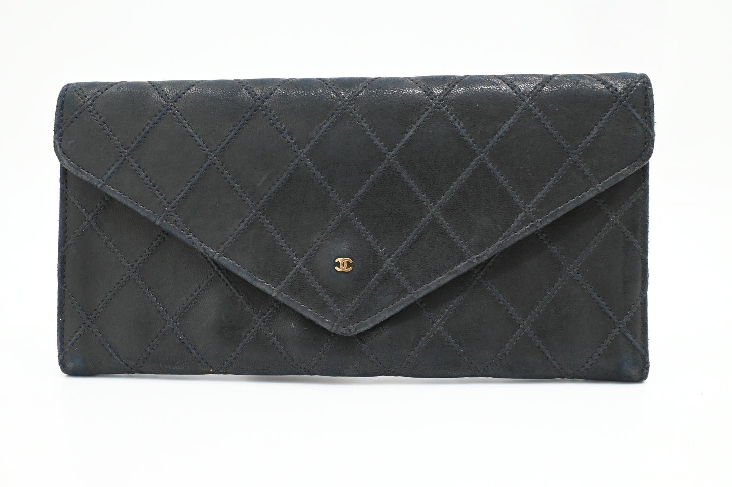 Chanel Long Wallet in Black Leather
