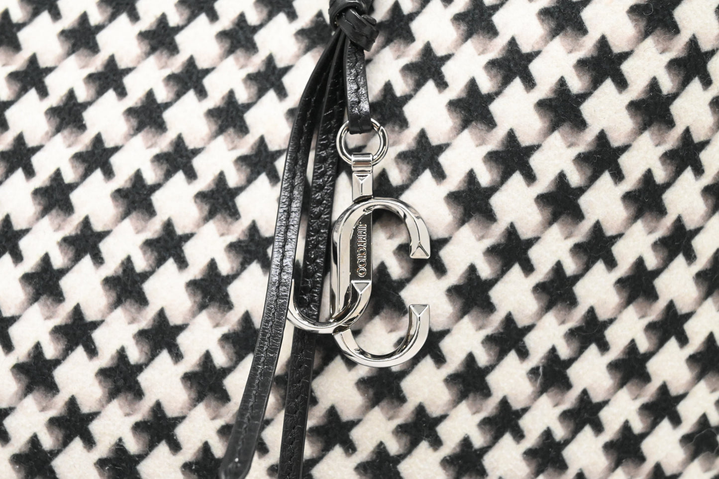 Jimmy Choo Laylin Tote in Star Houndstooth Wool
