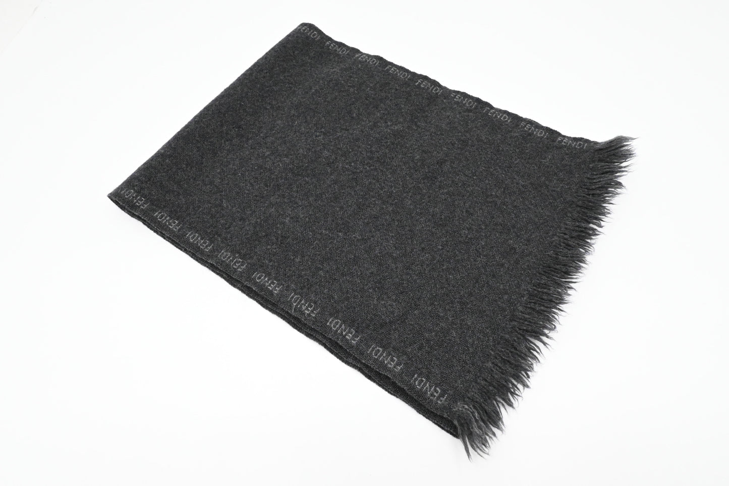 Fendi Scarf in Gray Cashmere